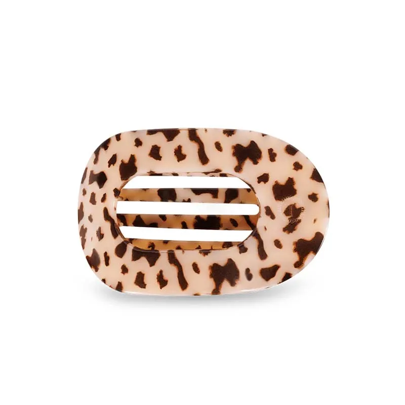 Medium Blonde Tortoise Flat Oval Hair Clip