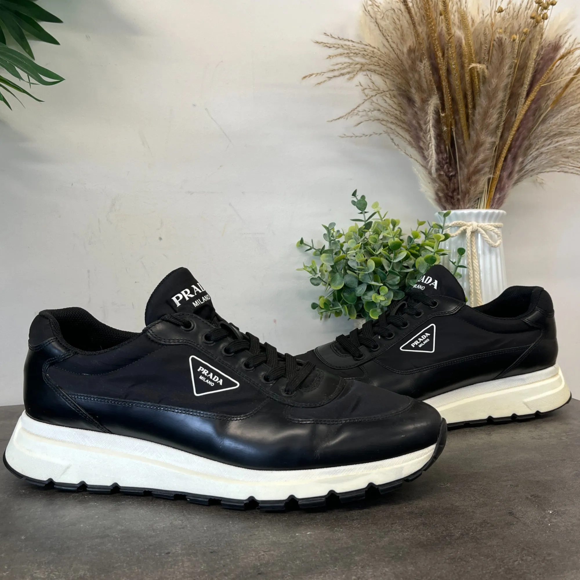 Men's Prax Re-Nylon Low Trainers Black Size EU 45 / UK 11