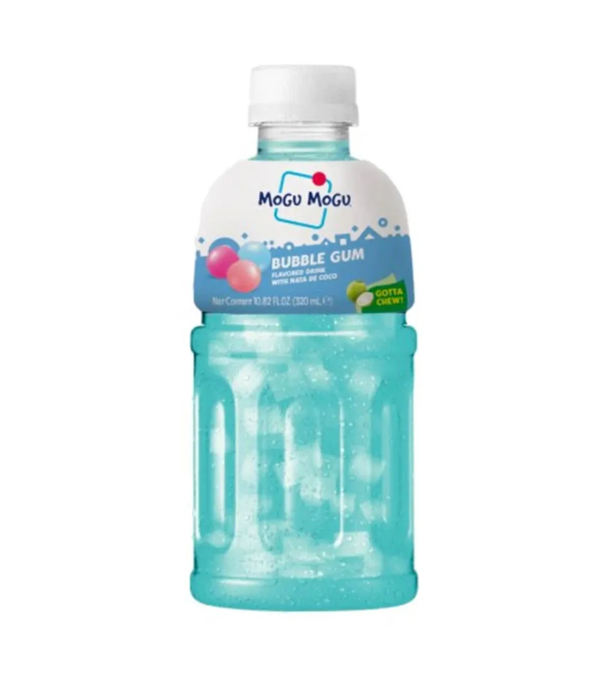 Mogu Mogu Bubble Gum Flavoured Drink with Nata de Coco - 320ml