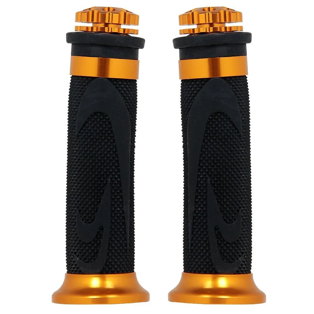 Moxi Bike Handle Grip Black,Golden Universal Size For - All Bike, Scooty, Bullet Royal Enfiled