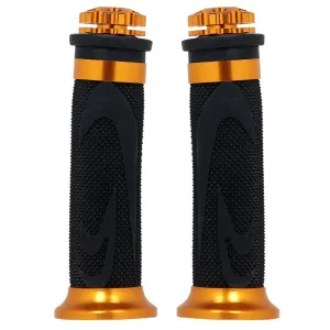 Moxi Bike Handle Grip Black,Golden Universal Size For - All Bike, Scooty, Bullet Royal Enfiled