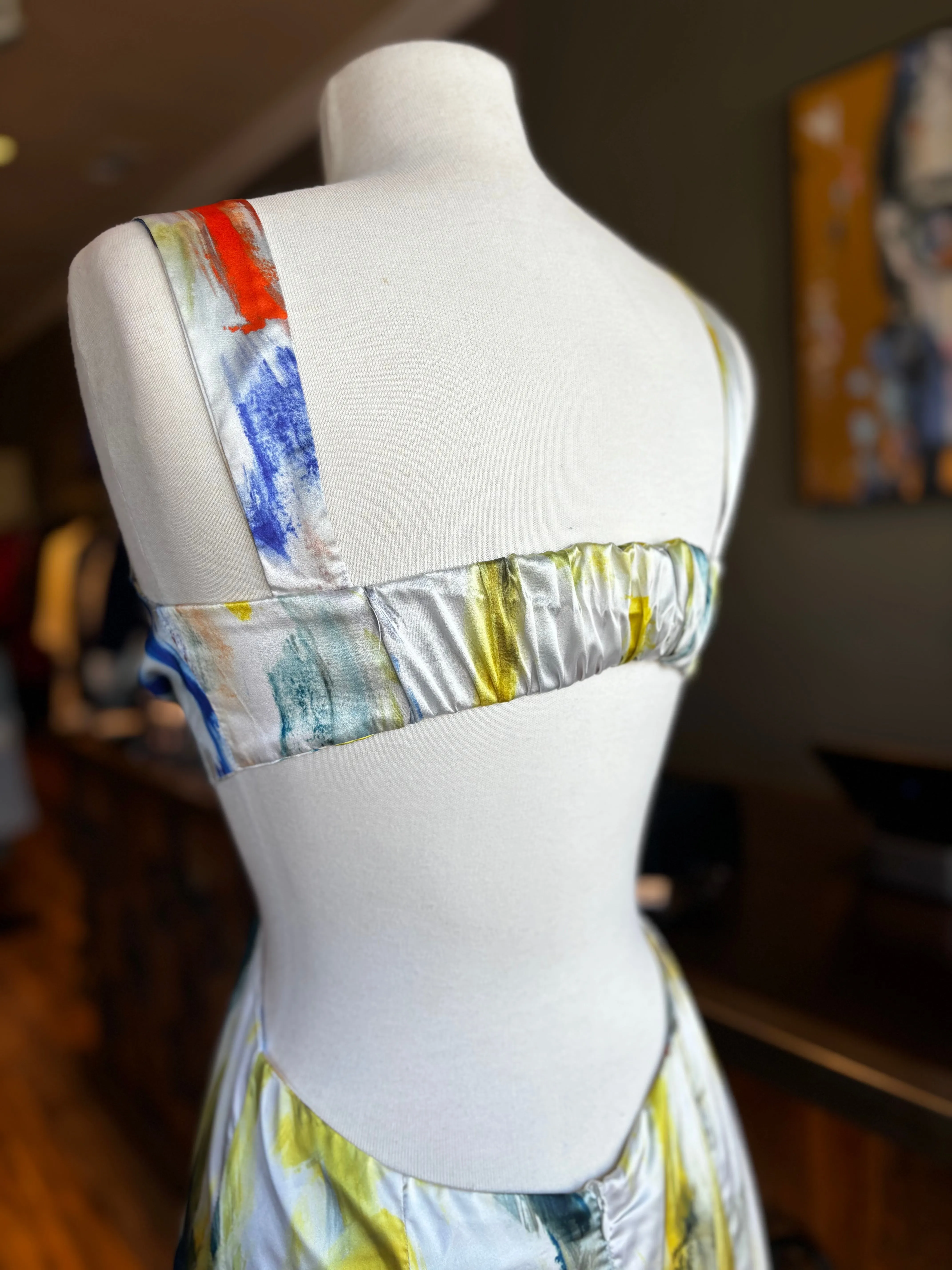 Multi Color Cut Out Maxi
