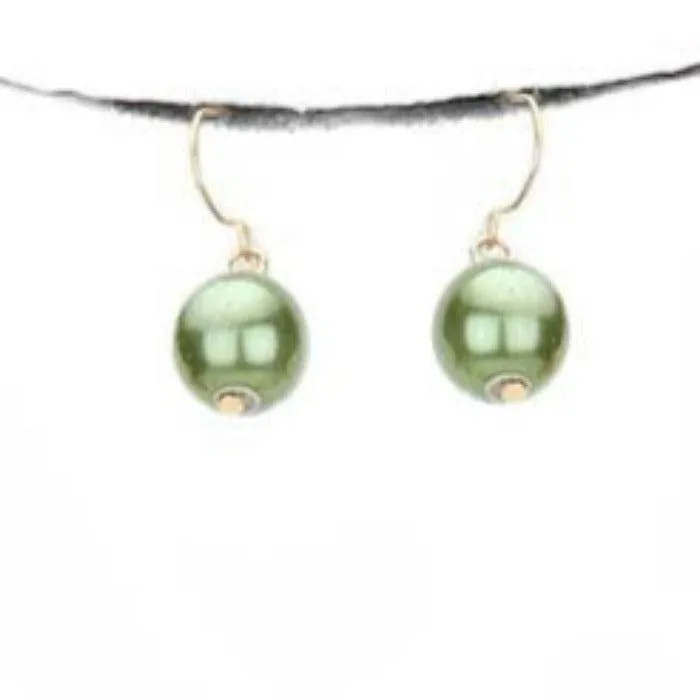 Multi Color Pearl (faux) Necklace & Earring Set