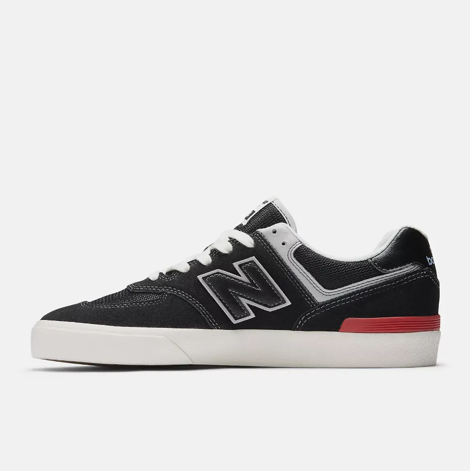 NB NUMERIC 574 VULC - BLACK WITH WHITE