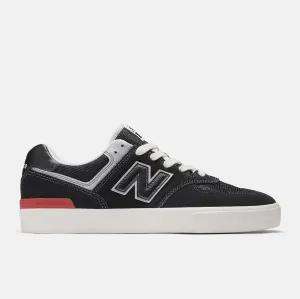 NB NUMERIC 574 VULC - BLACK WITH WHITE