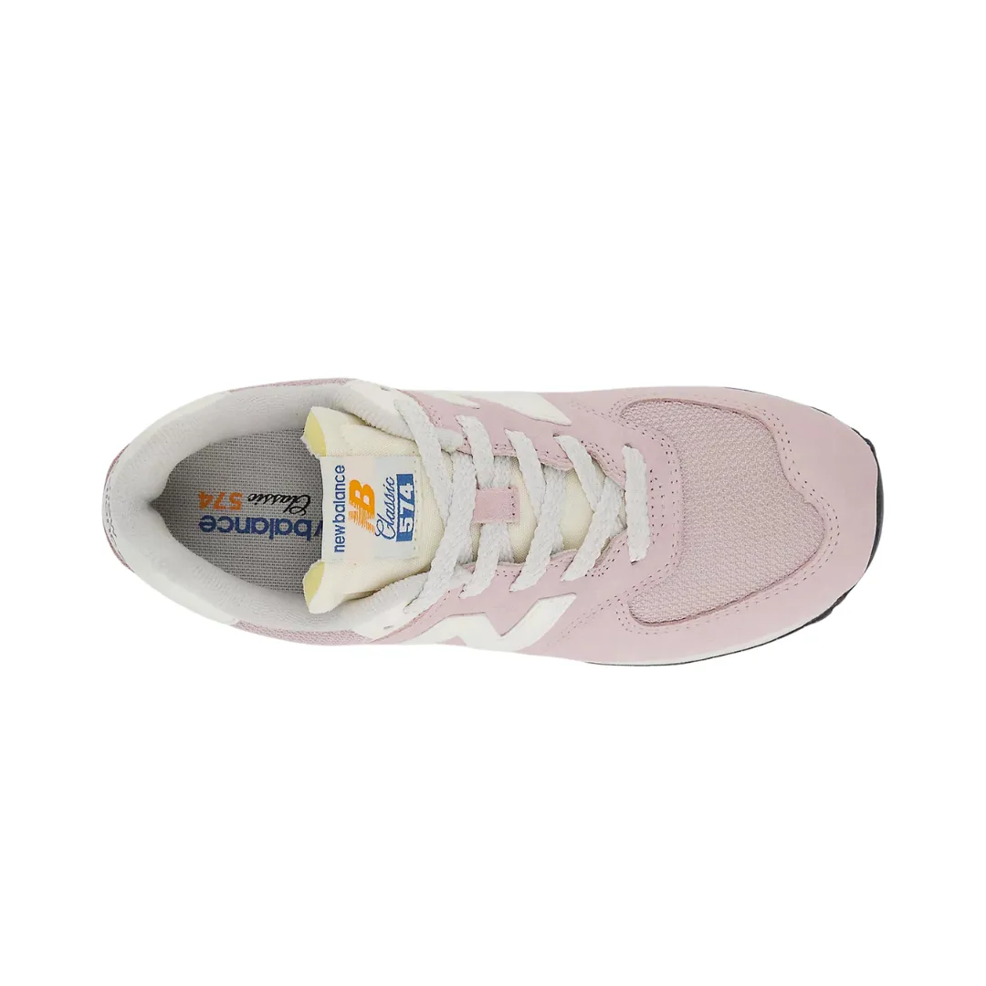 NEW BALANCE GC574VPK-W 574 v1 JR'S (Wide) Twilight Haze/Sea Stone Leather & Mesh Lifestyle Shoes