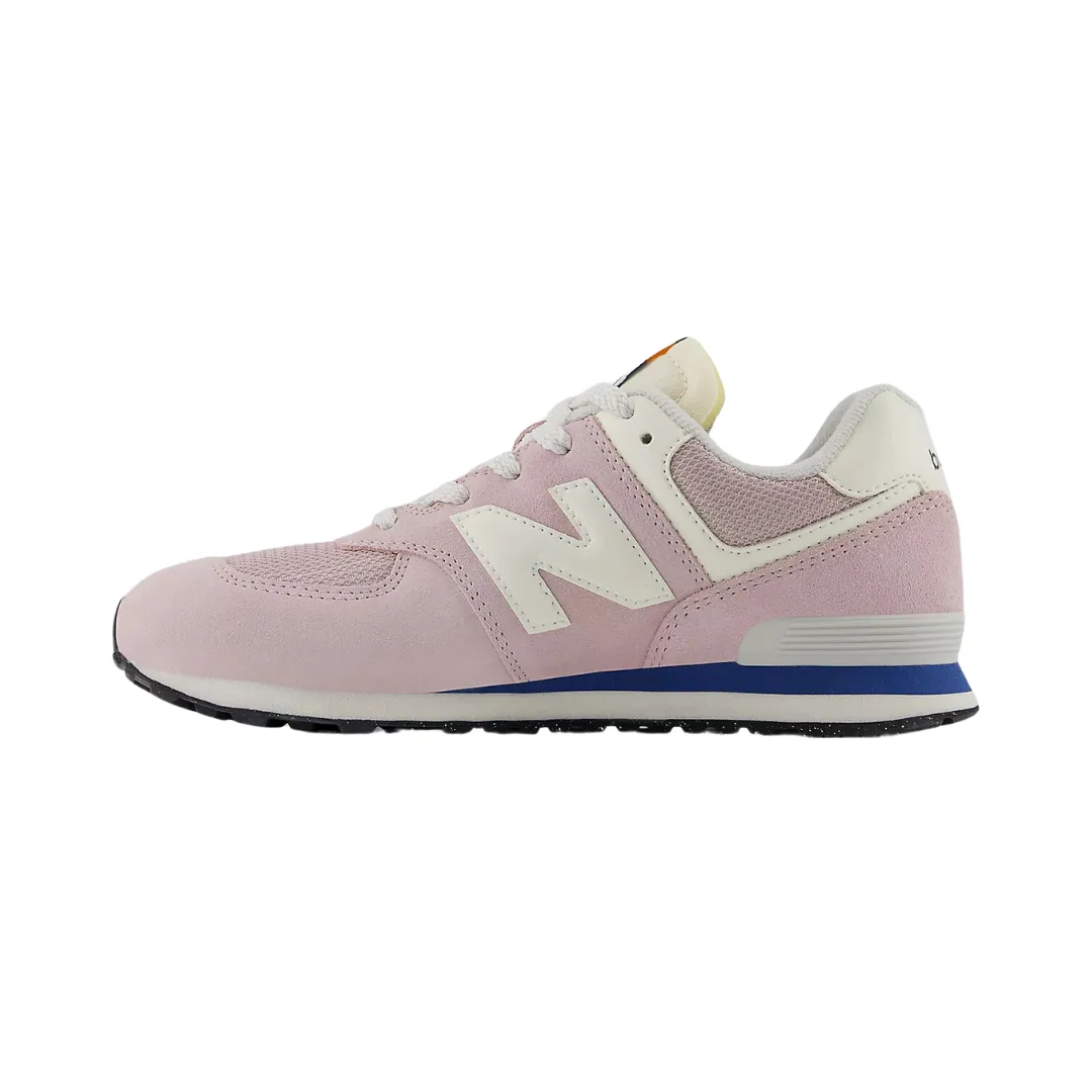 NEW BALANCE GC574VPK-W 574 v1 JR'S (Wide) Twilight Haze/Sea Stone Leather & Mesh Lifestyle Shoes