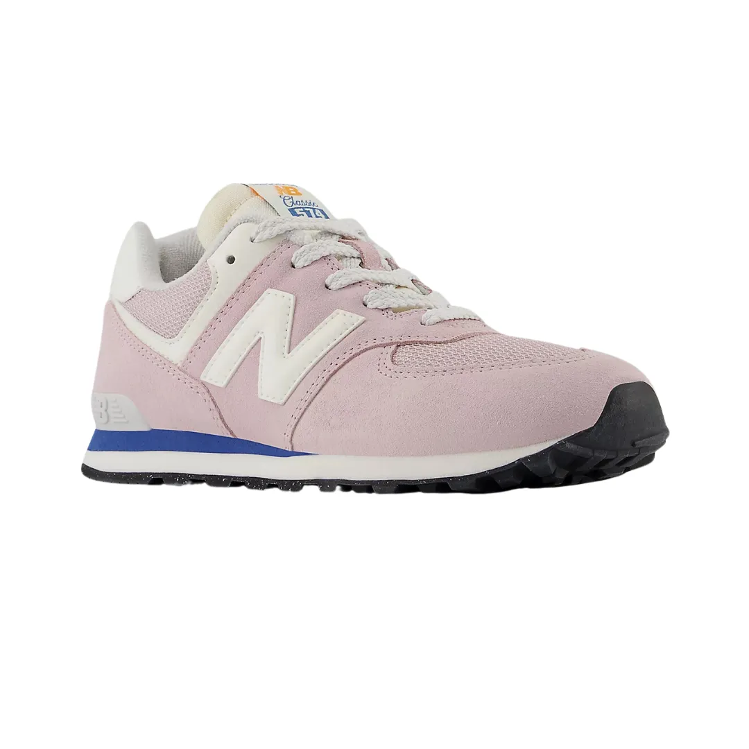 NEW BALANCE GC574VPK-W 574 v1 JR'S (Wide) Twilight Haze/Sea Stone Leather & Mesh Lifestyle Shoes