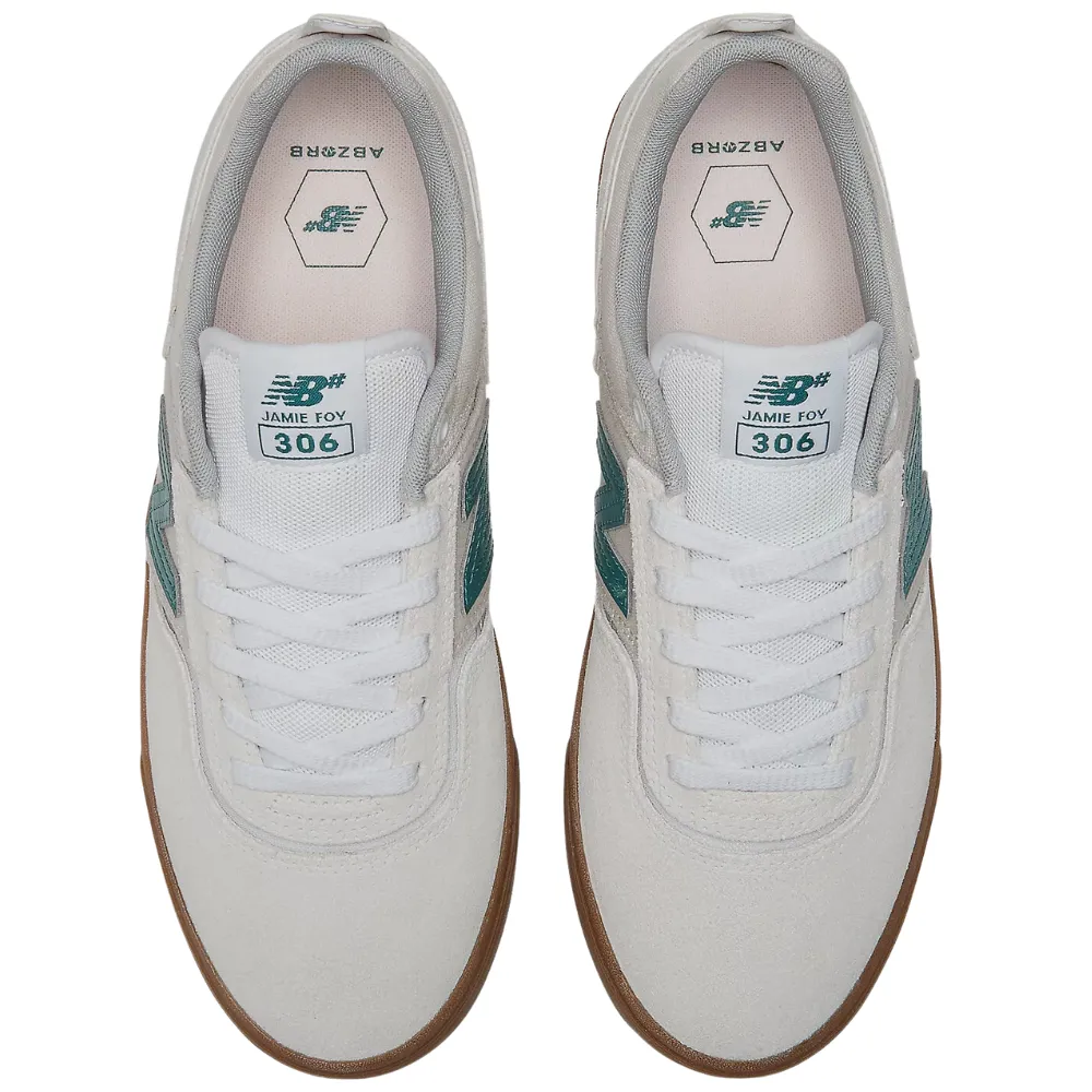 New Balance Numeric 306 NM306RUP Jamie Foy Skate Shoes | Sea Salt, Green & Gum