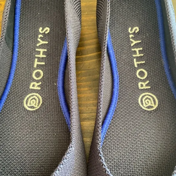 New Rothy's Blue Ballet Flats Classic Design Women’s Size 8