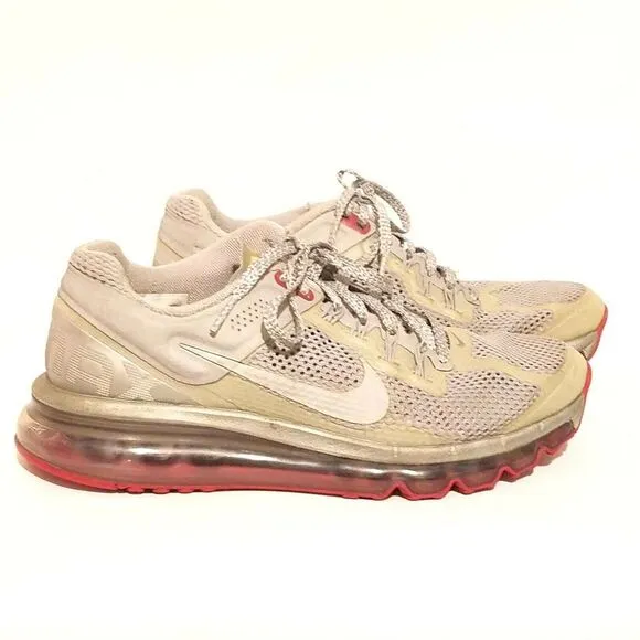 Nike 2013 Women's Airmax Limited Athletic Shoes Size 8 US Gray &amp; Red 579585-006