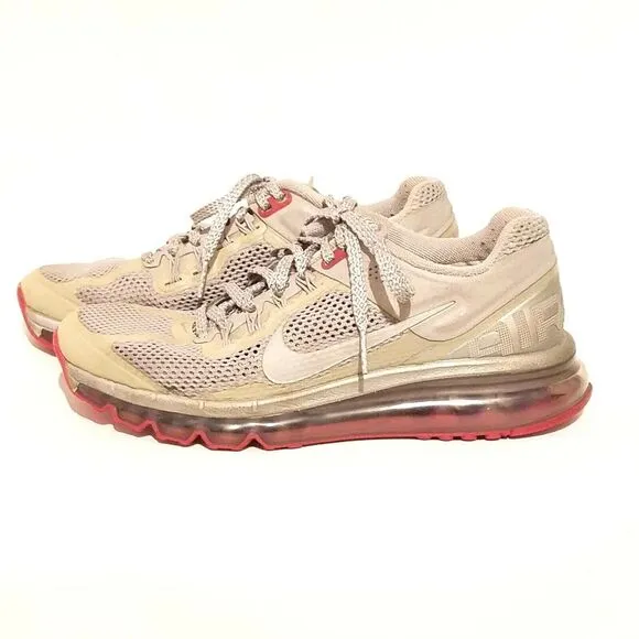 Nike 2013 Women's Airmax Limited Athletic Shoes Size 8 US Gray &amp; Red 579585-006