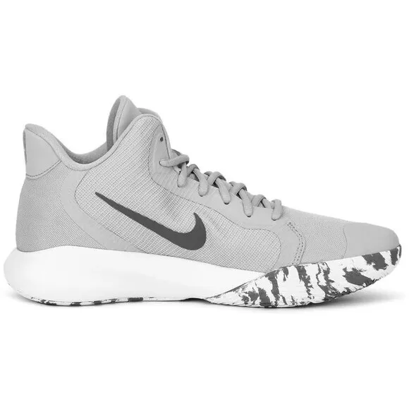 Nike Air Men's Precision III Basketball Shoes Higher Model Athletic Wolf Grey 7