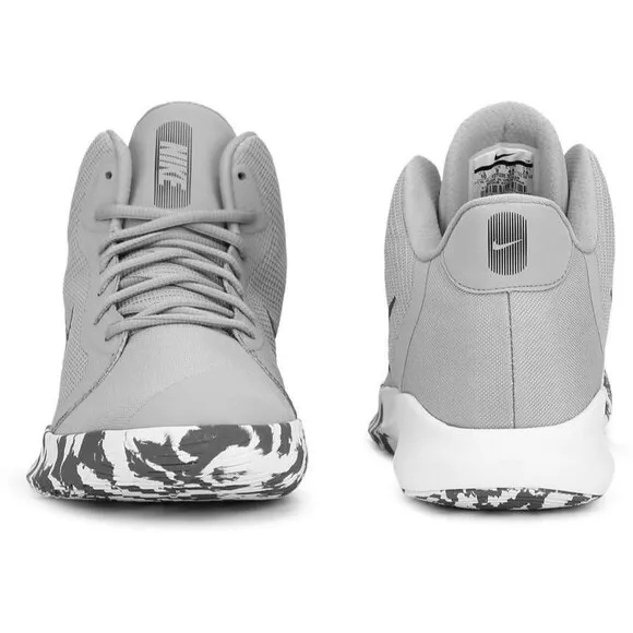 Nike Air Men's Precision III Basketball Shoes Higher Model Athletic Wolf Grey 7