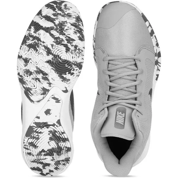Nike Air Men's Precision III Basketball Shoes Higher Model Athletic Wolf Grey 7