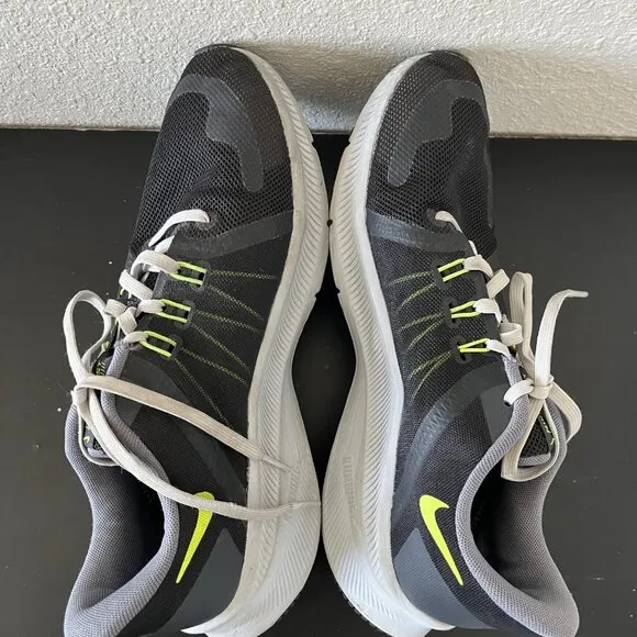 Nike Men's Quest 4 Black Volt Running Shoes Sneakers Size 9 Style DO6697-001