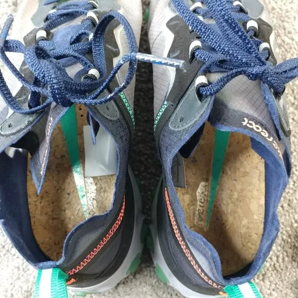 Nike React Element 87 Neptune Green 2018 Mens Size 7.5 Running Shoes AQ1090-005