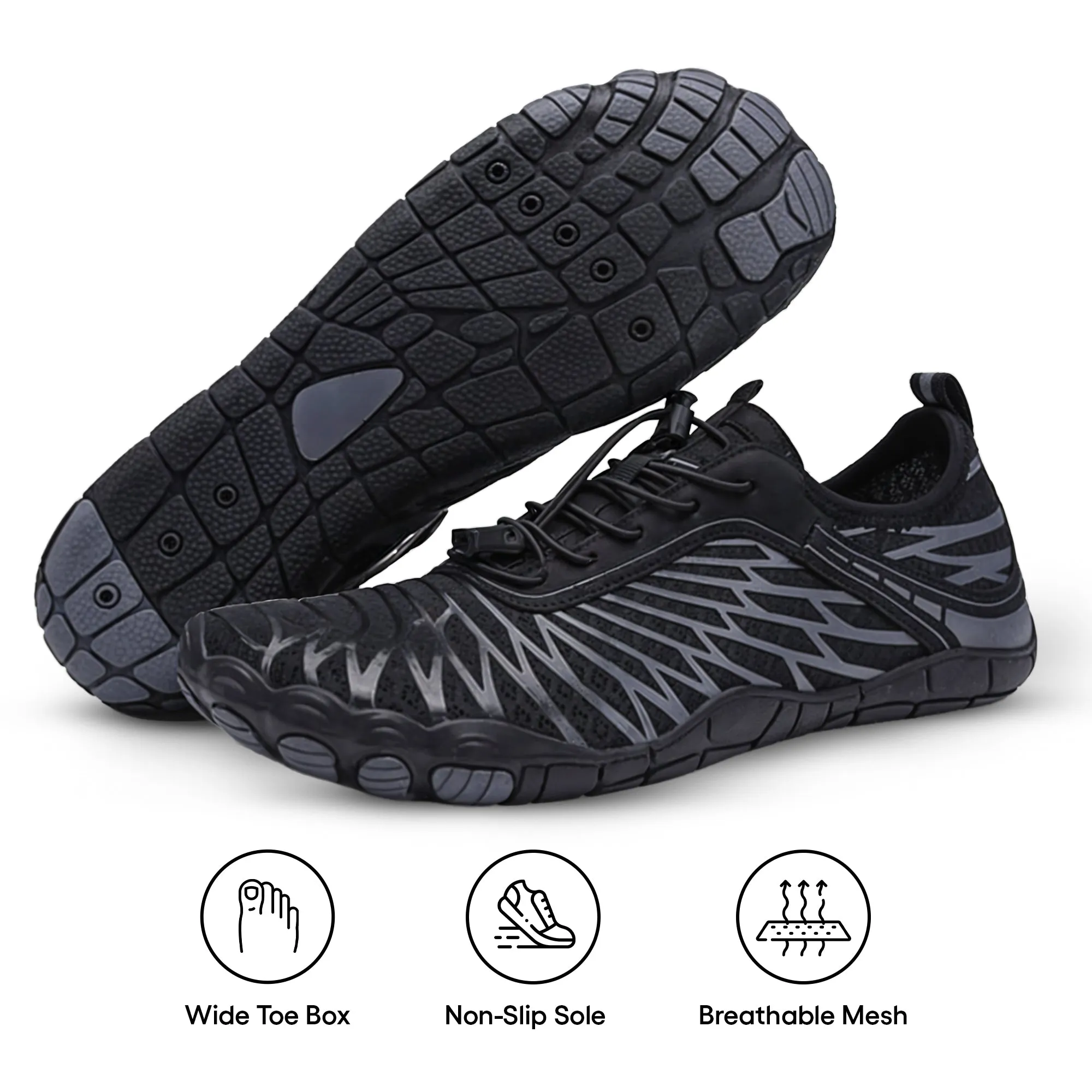 Non-Slip Barefoot Shoes for Healthy Feet (Unisex)   Free Shoe Cleaning Brush