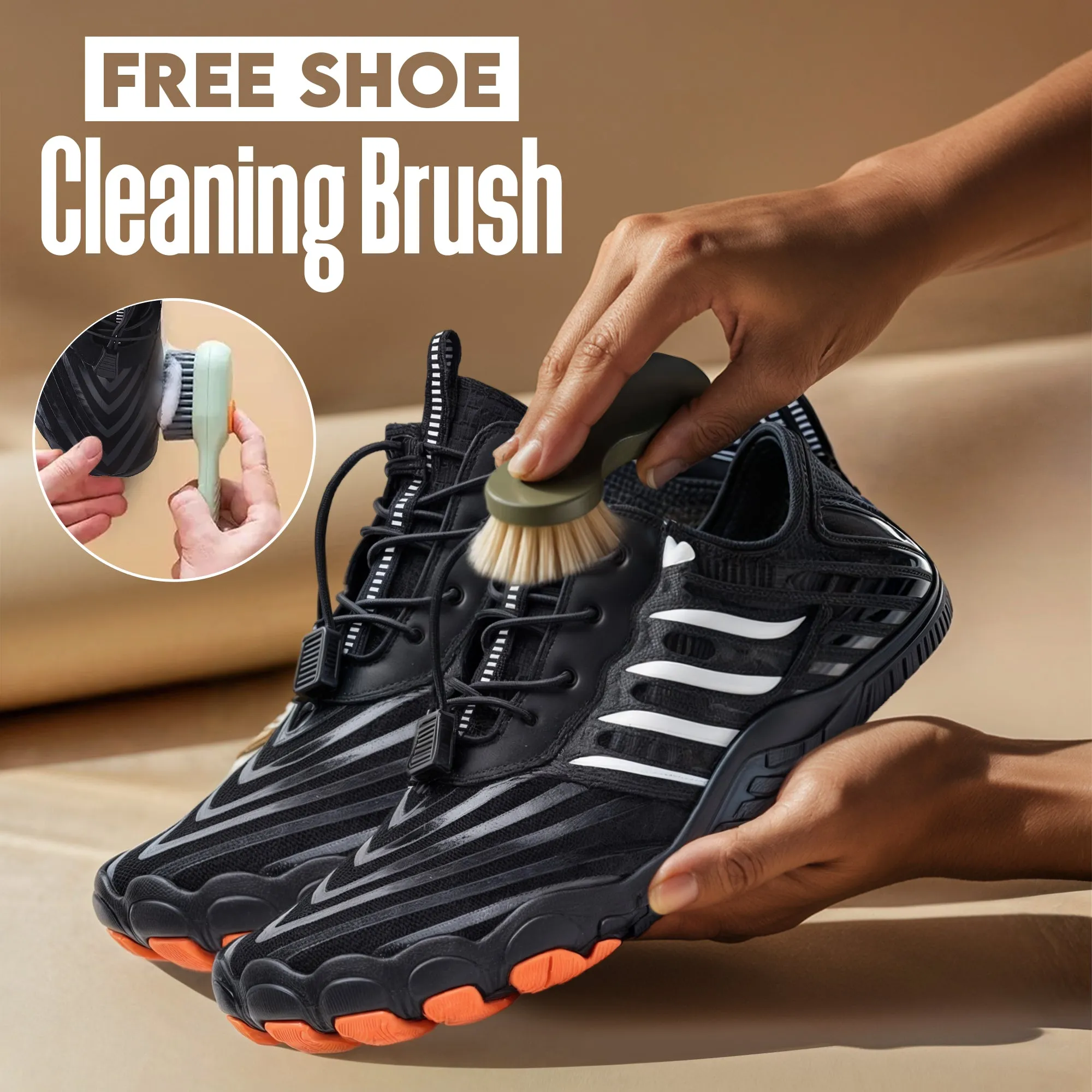 Non-Slip Barefoot Shoes for Healthy Feet (Unisex)   Free Shoe Cleaning Brush