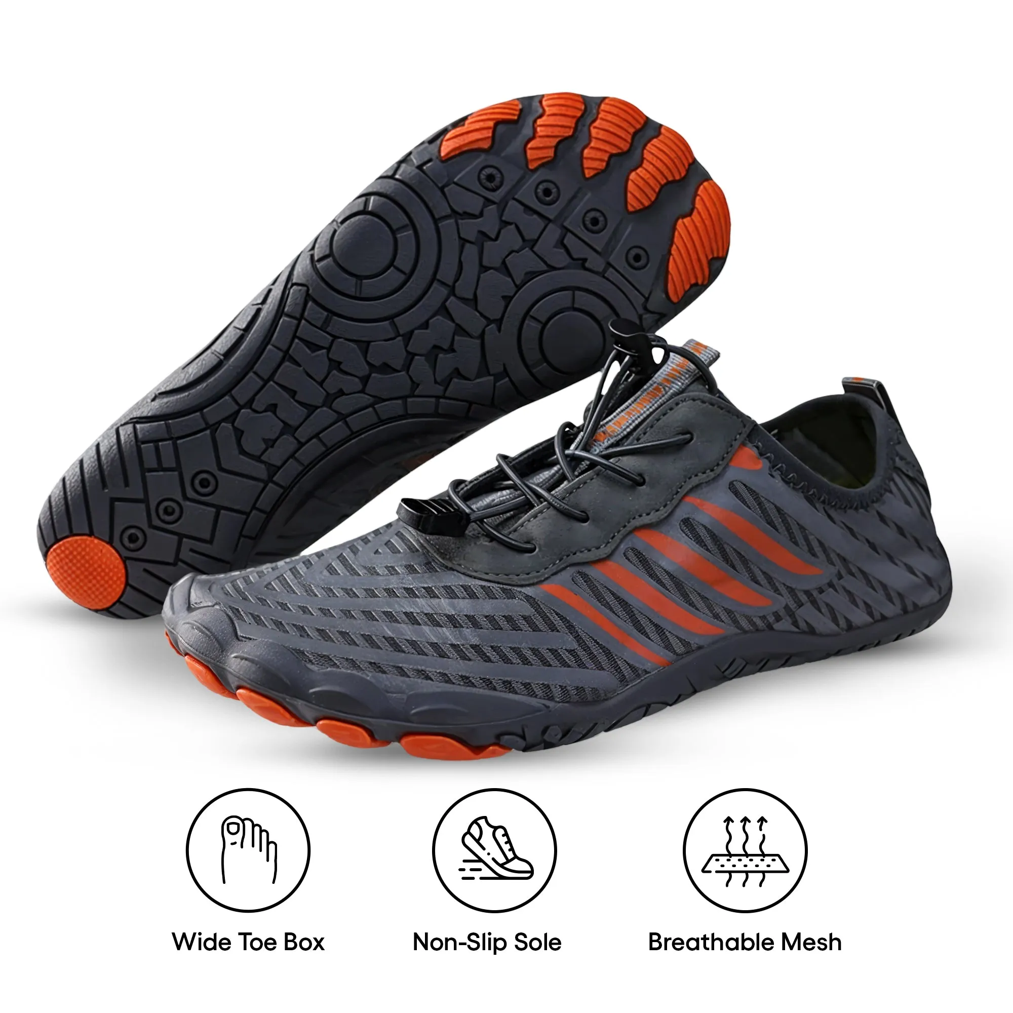 Non-Slip Barefoot Shoes for Healthy Feet (Unisex)   Free Shoe Cleaning Brush
