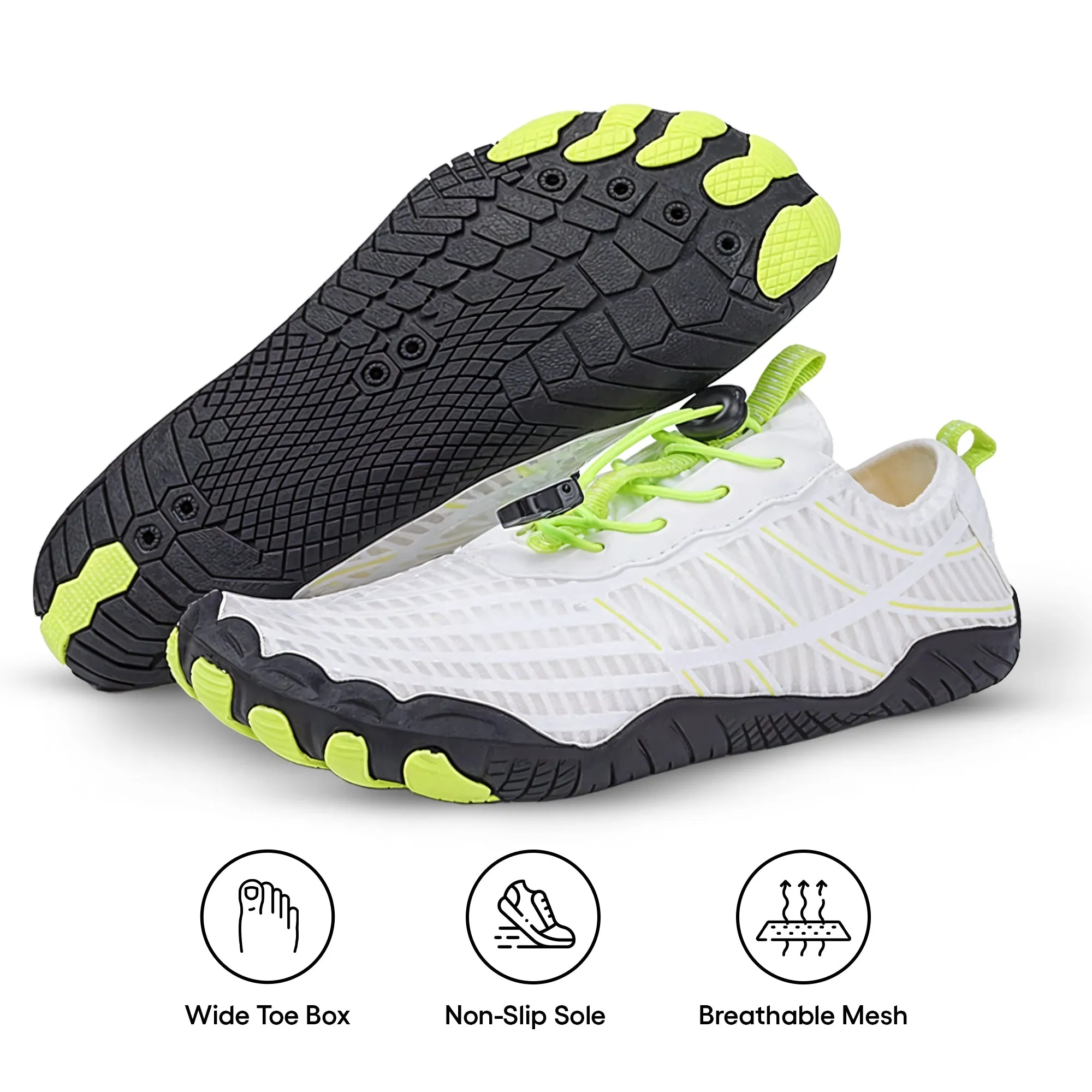 Non-Slip Barefoot Shoes for Healthy Feet (Unisex)   Free Shoe Cleaning Brush