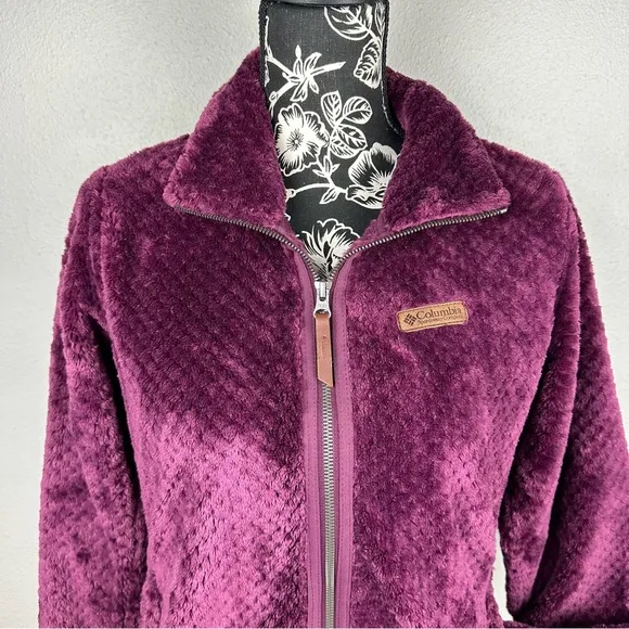 NWOT Columbia Women's Fire Side II Sherpa Full Zip Fleece Marionberry - Medium