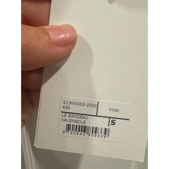 NWT Jacquemus Valensole Pink Le Bandeau Bralette Size S