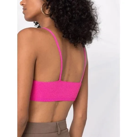 NWT Jacquemus Valensole Pink Le Bandeau Bralette Size S