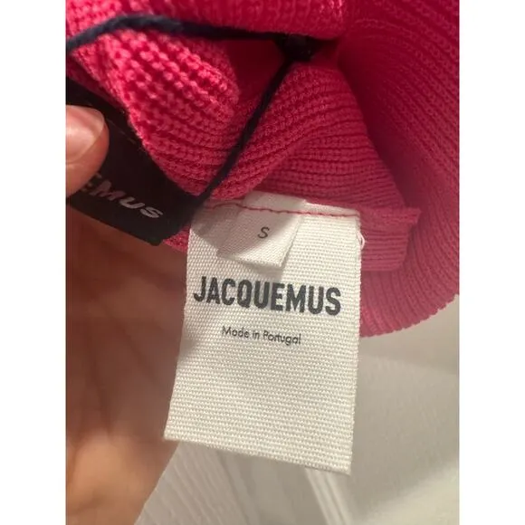 NWT Jacquemus Valensole Pink Le Bandeau Bralette Size S