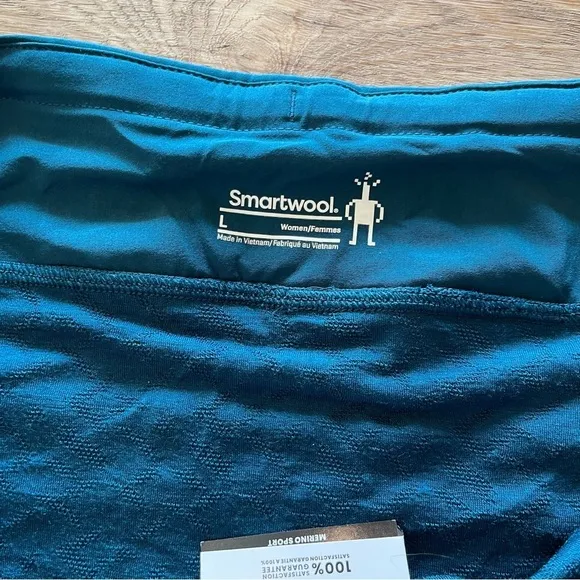 NWT Smartwool Large Twilight Blue Merino Wool Sport Lined Short SW016604G74