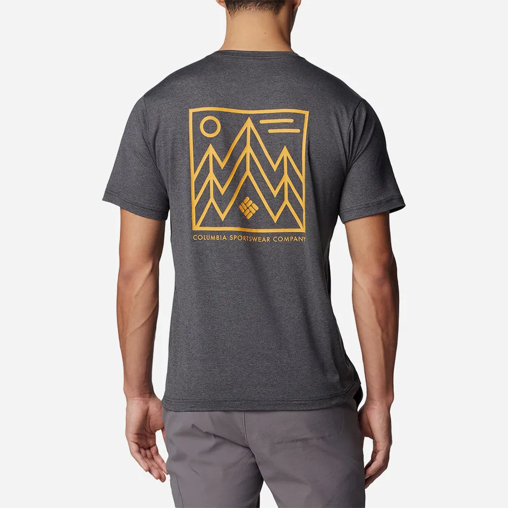 Áo Thun Tay Ngắn Nam Columbia Kwick Hike™ Back Graphic - Xám