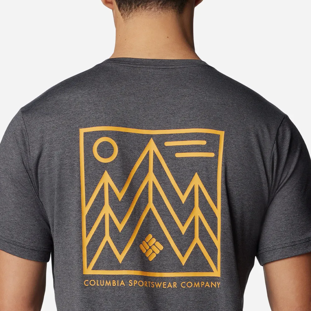 Áo Thun Tay Ngắn Nam Columbia Kwick Hike™ Back Graphic - Xám