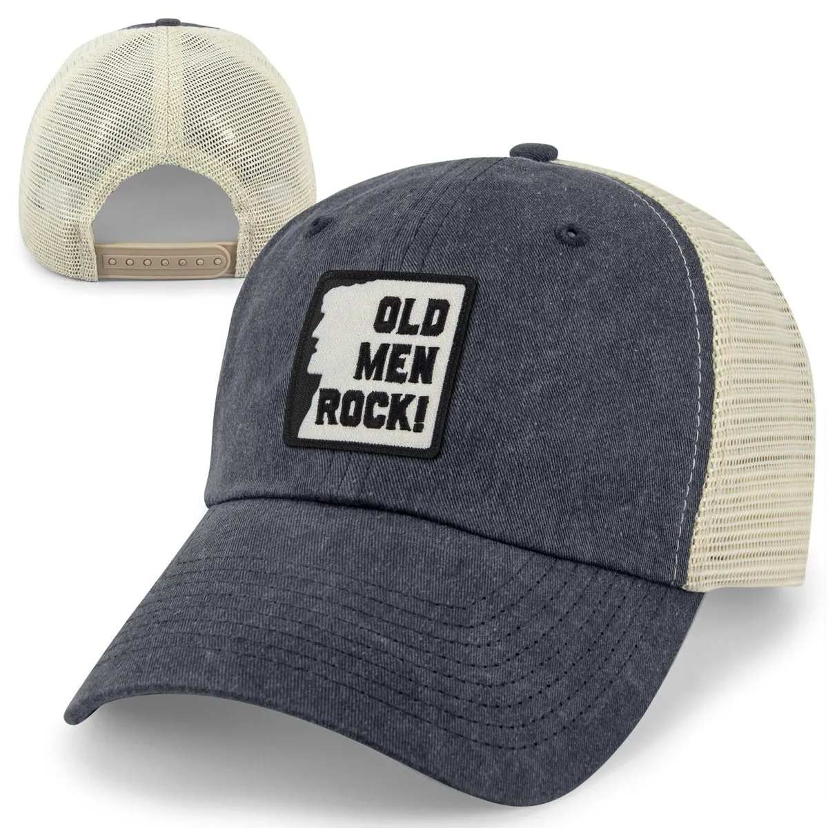 Old Men Rock Patch Relaxed Trucker