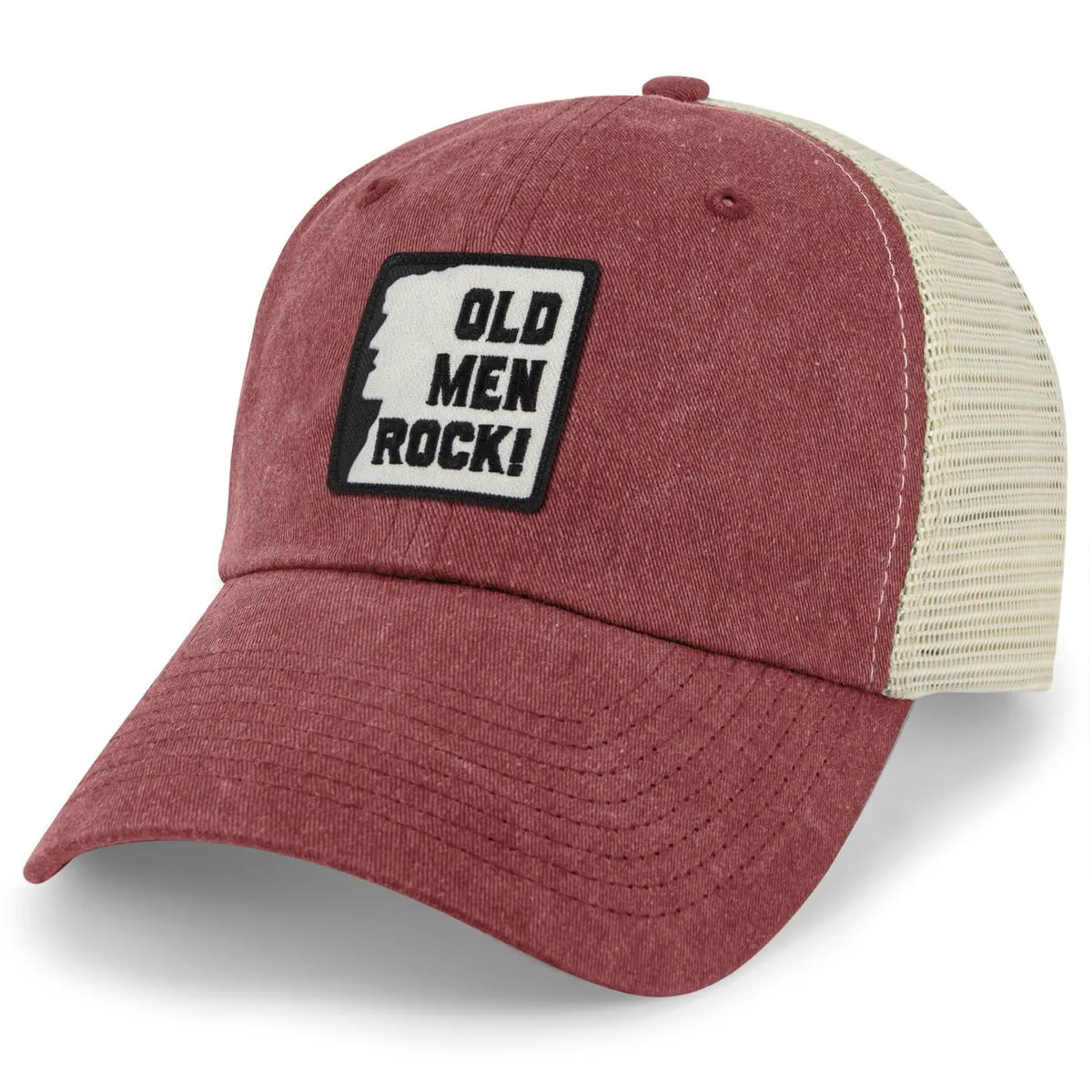 Old Men Rock Patch Relaxed Trucker