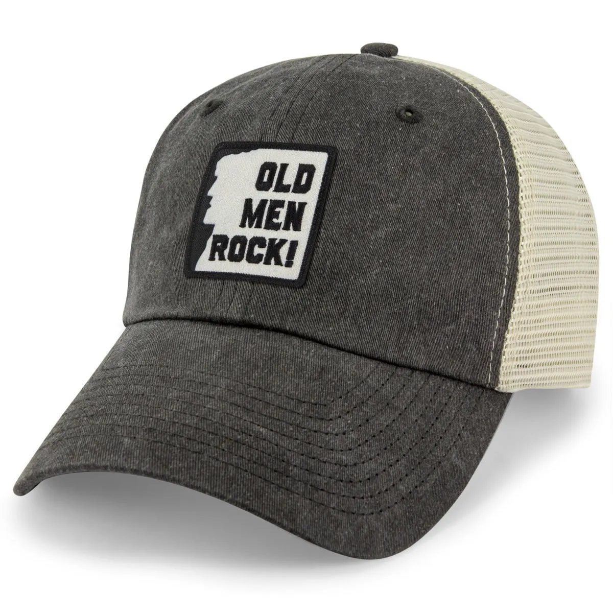 Old Men Rock Patch Relaxed Trucker