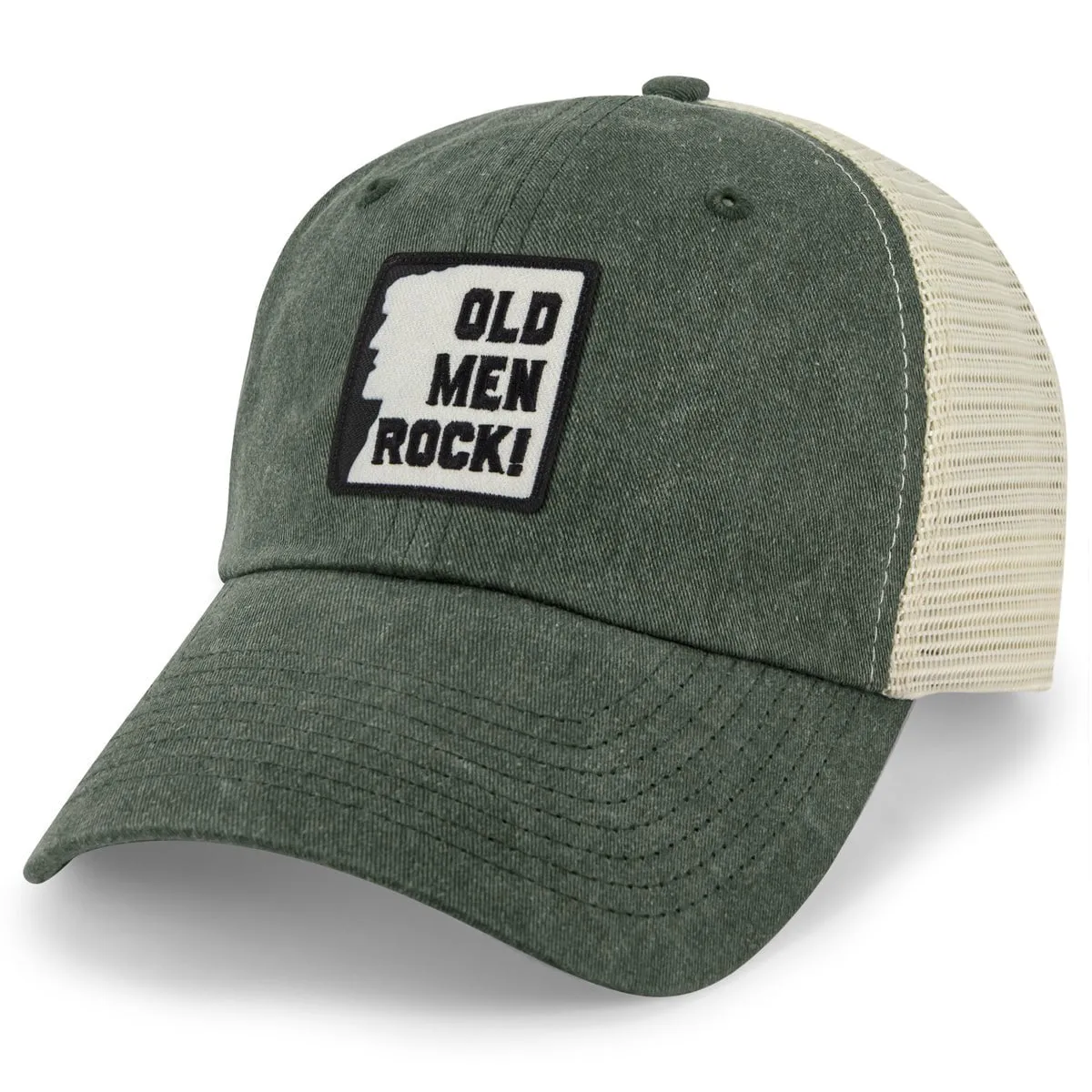 Old Men Rock Patch Relaxed Trucker