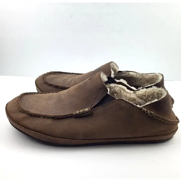 Olukai Moloa Brown Men's Shoe - Size 10