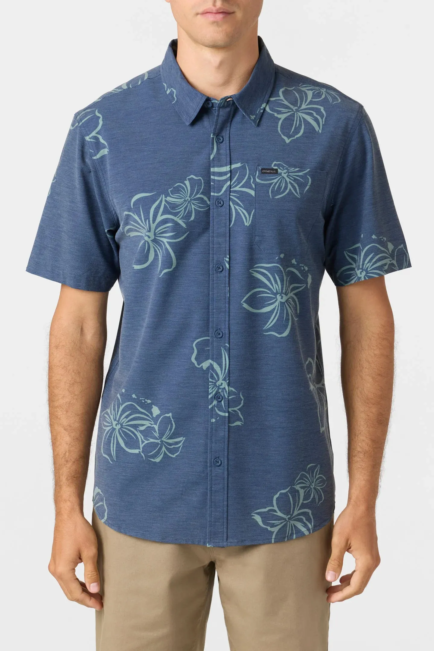 O'Neill Trvlr Upf Traverse Hawaii Relaxed Fit Shirt