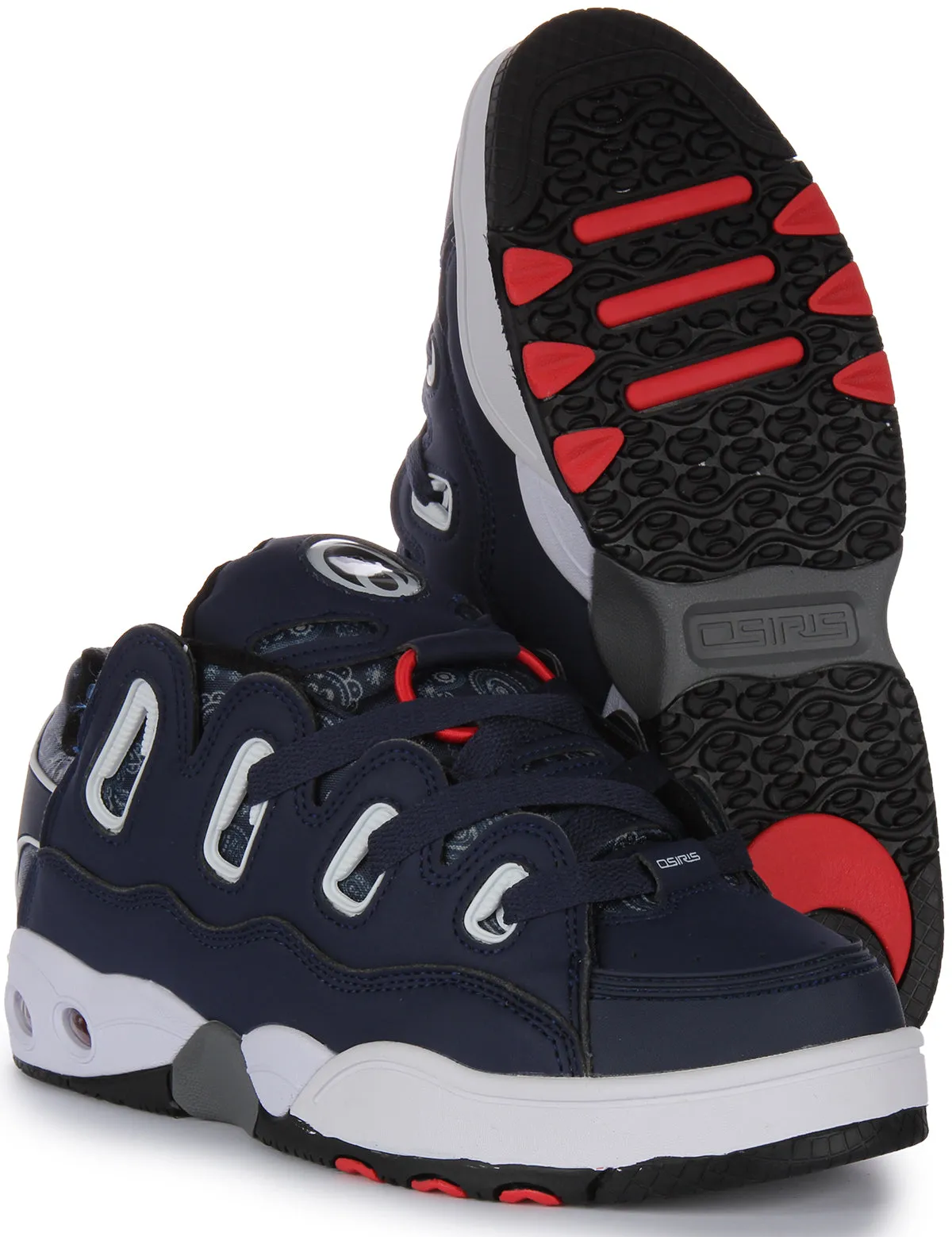 Osiris D3 OG In Navy Red For Men