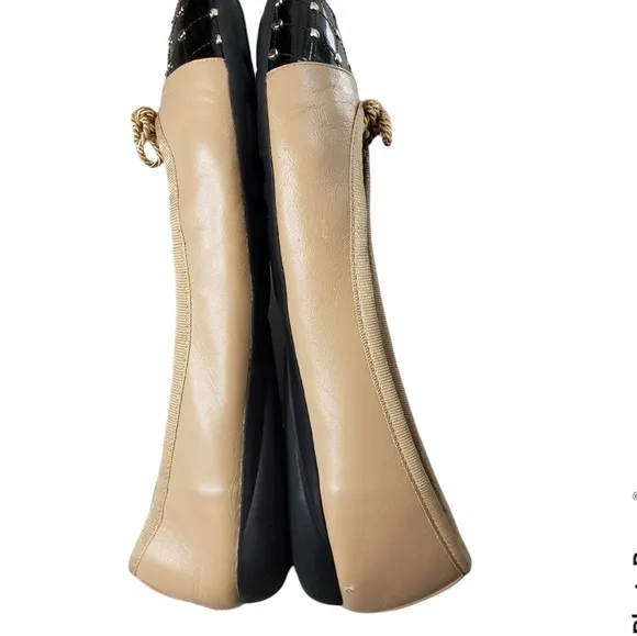 Paul Mayer Attitudes Iconic Ballet Flat Quilted Studs Bow Balletcore Coquette 7
