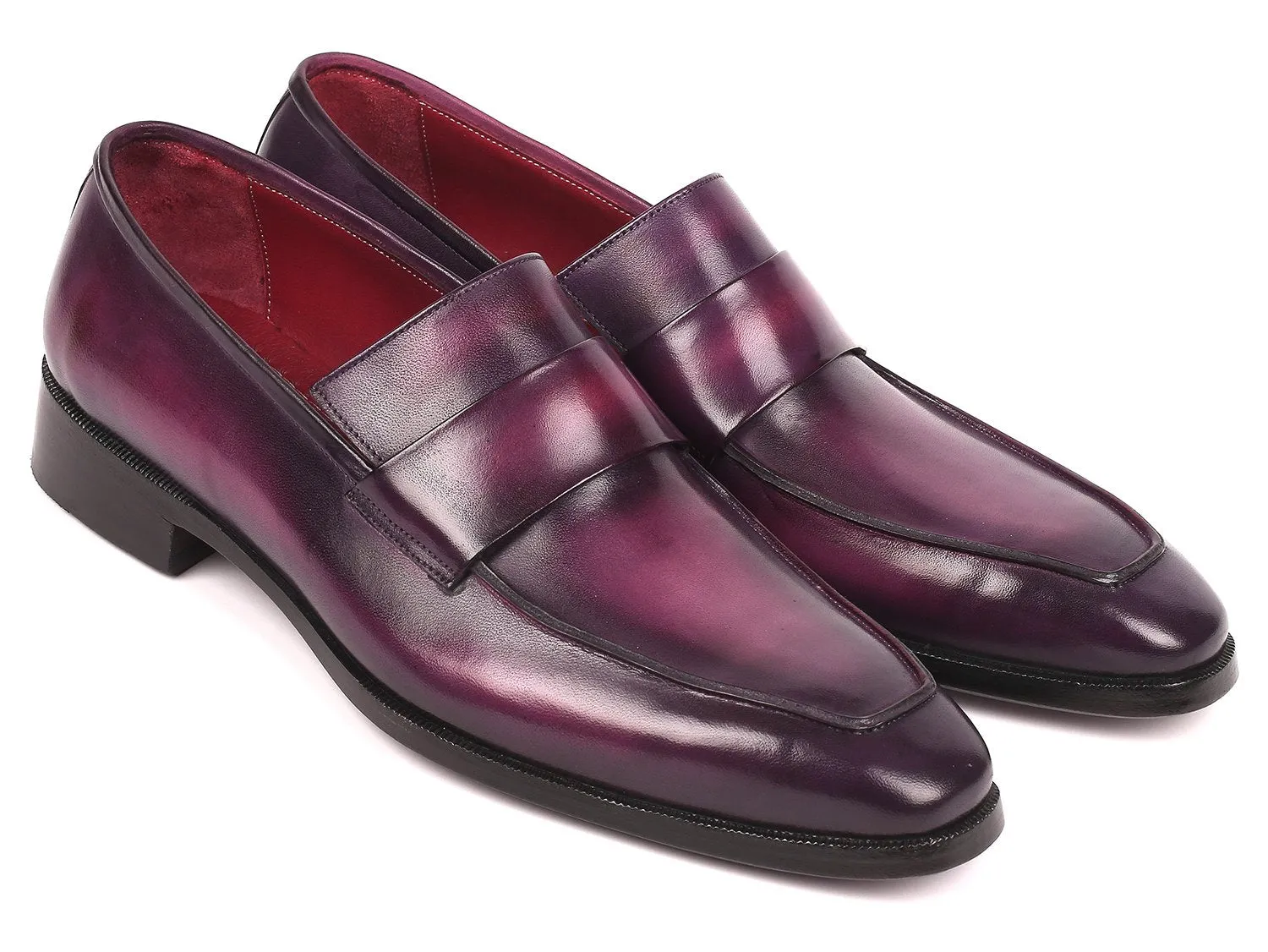 Paul Parkman Men's Loafers in Purple