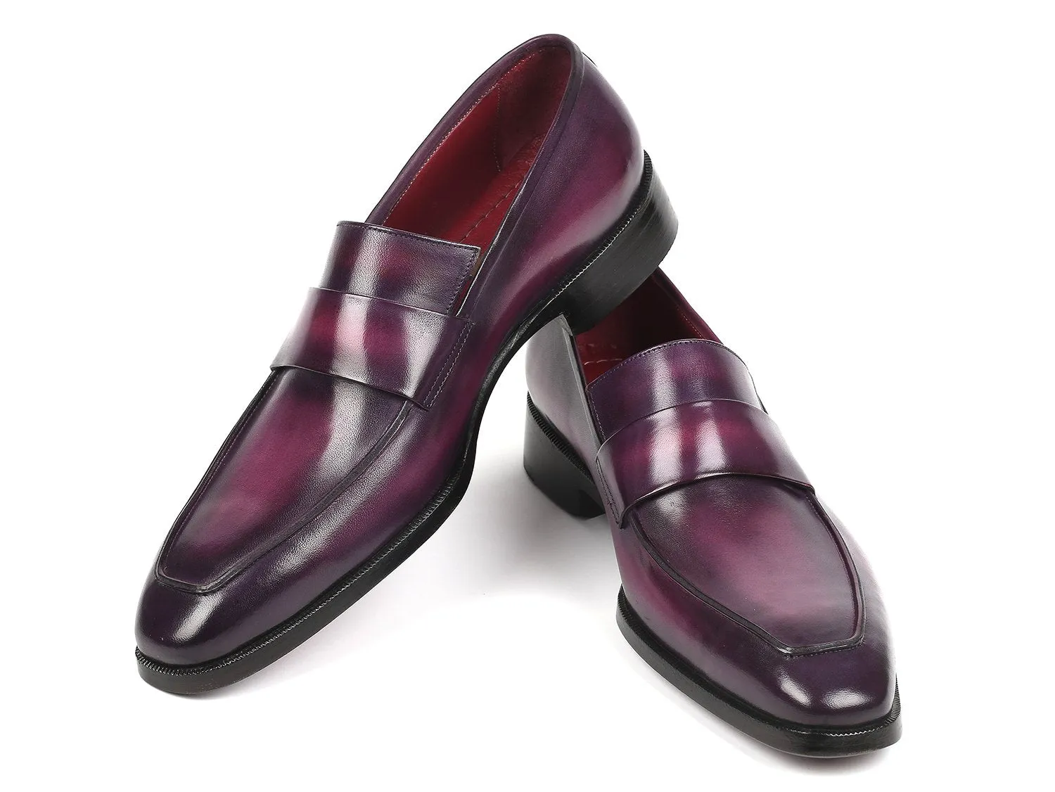 Paul Parkman Men's Loafers in Purple