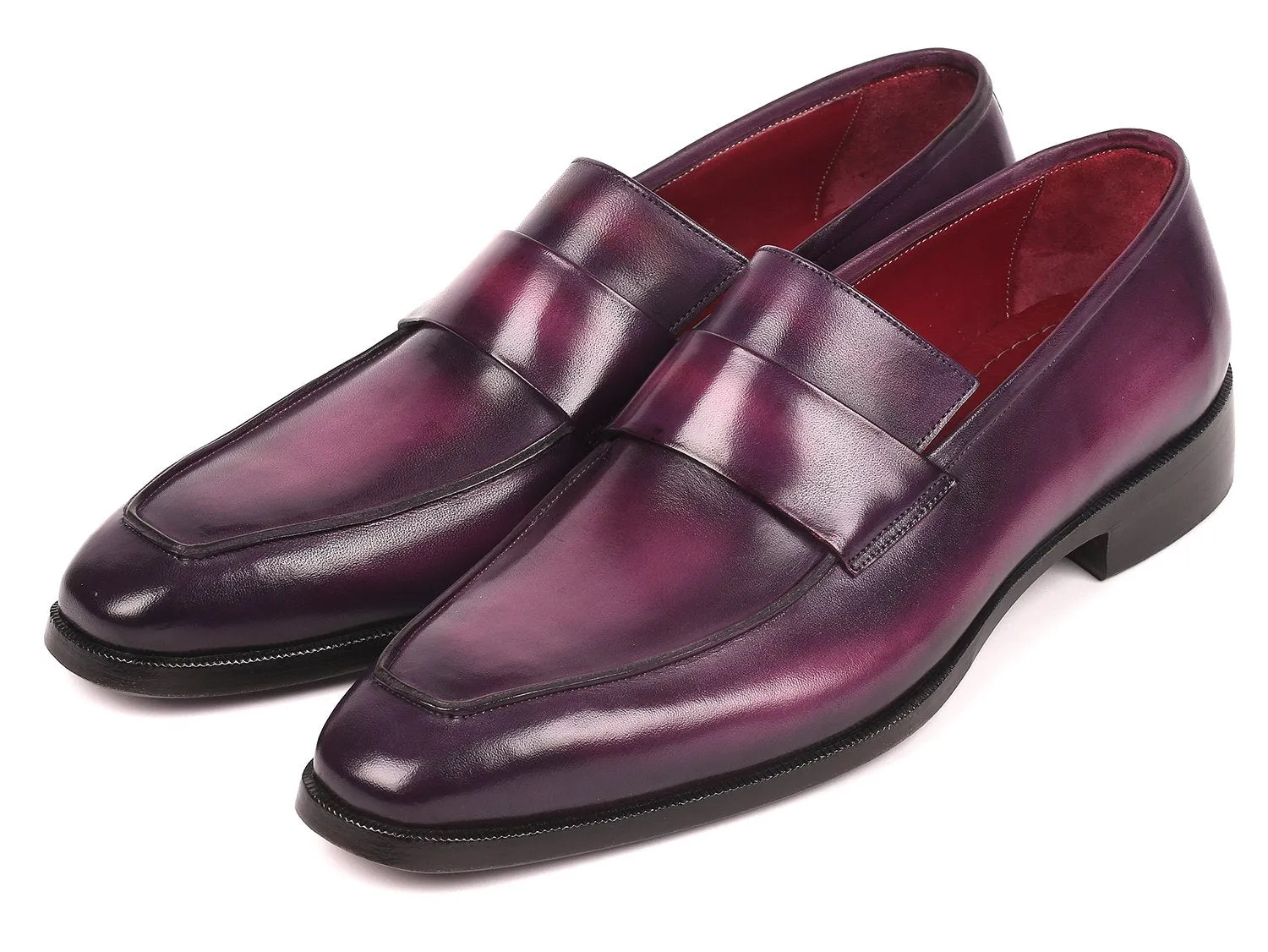 Paul Parkman Men's Loafers in Purple