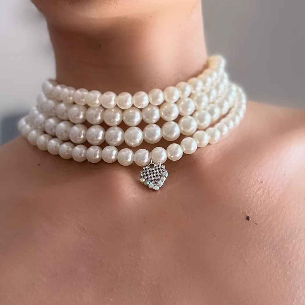 Pearl Multi Layer Choker
