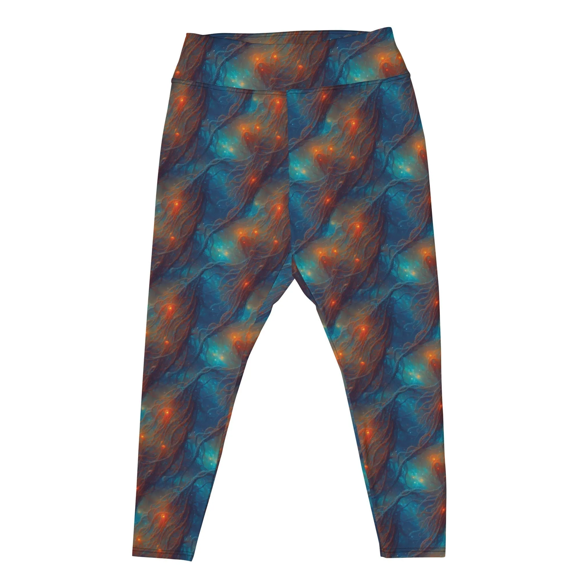Plus Size Leggings - Nebular Nexus