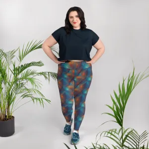 Plus Size Leggings - Nebular Nexus