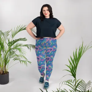 Plus Size Leggings - Quantum Drift