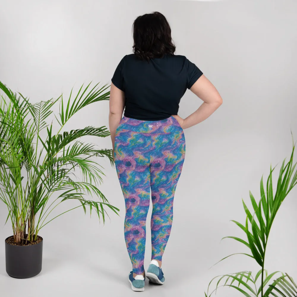 Plus Size Leggings - Quantum Drift