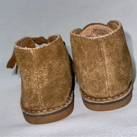 POLO Ralph Lauren Brown Suede Leather Lace-up Stitched Toddler 10 Chukka Booties