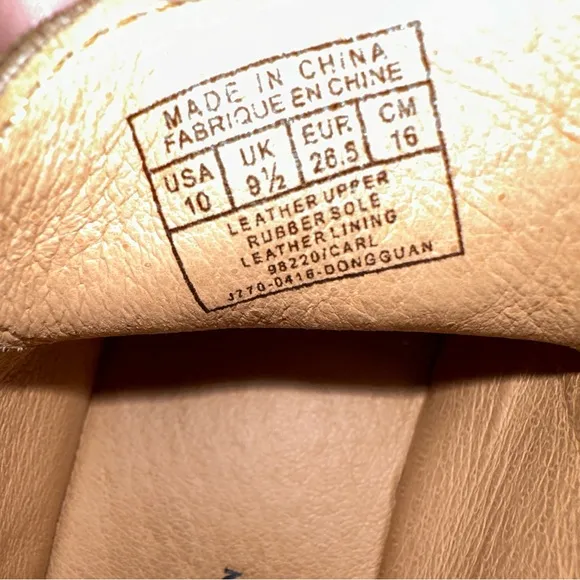 POLO Ralph Lauren Brown Suede Leather Lace-up Stitched Toddler 10 Chukka Booties